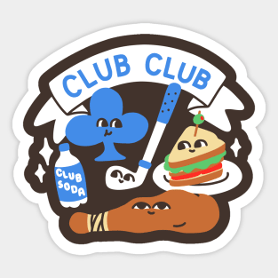 Club Club (Cute Version) Sticker